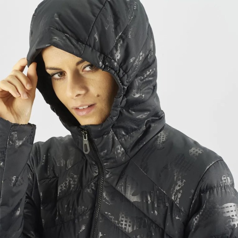 Salomon Essential Xwarm Down Women's Insulated Jackets Black | CA 9E12